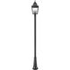 Raphael 3 Light 122 inch Sand Black Outdoor Post Mounted Fixture in Soft Sand Black