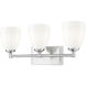 Oren 3 Light 24 inch Brushed Nickel Bath Vanity Light Wall Light