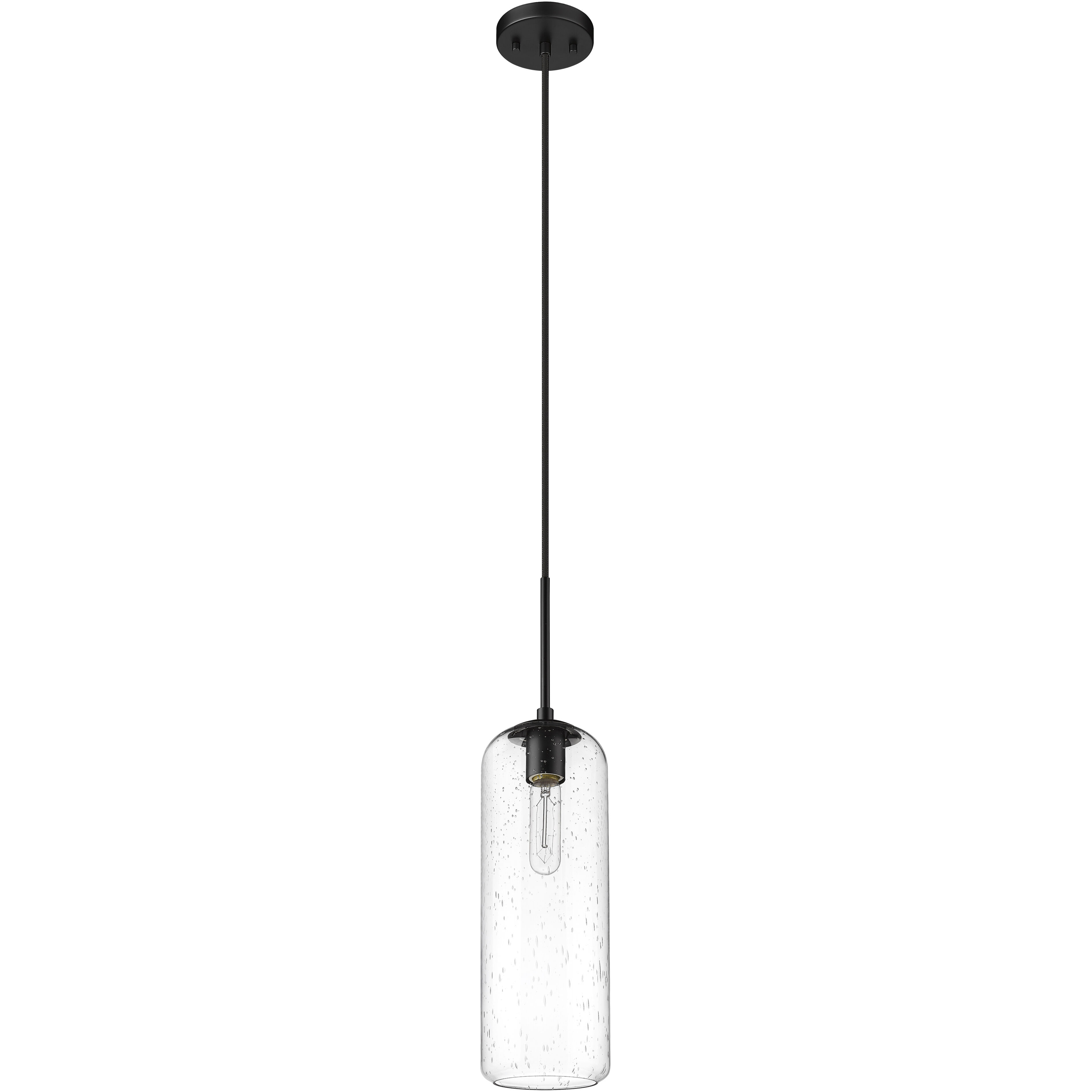 Monty 1 Light 5.25 inch Matte Black Pendant Ceiling Light