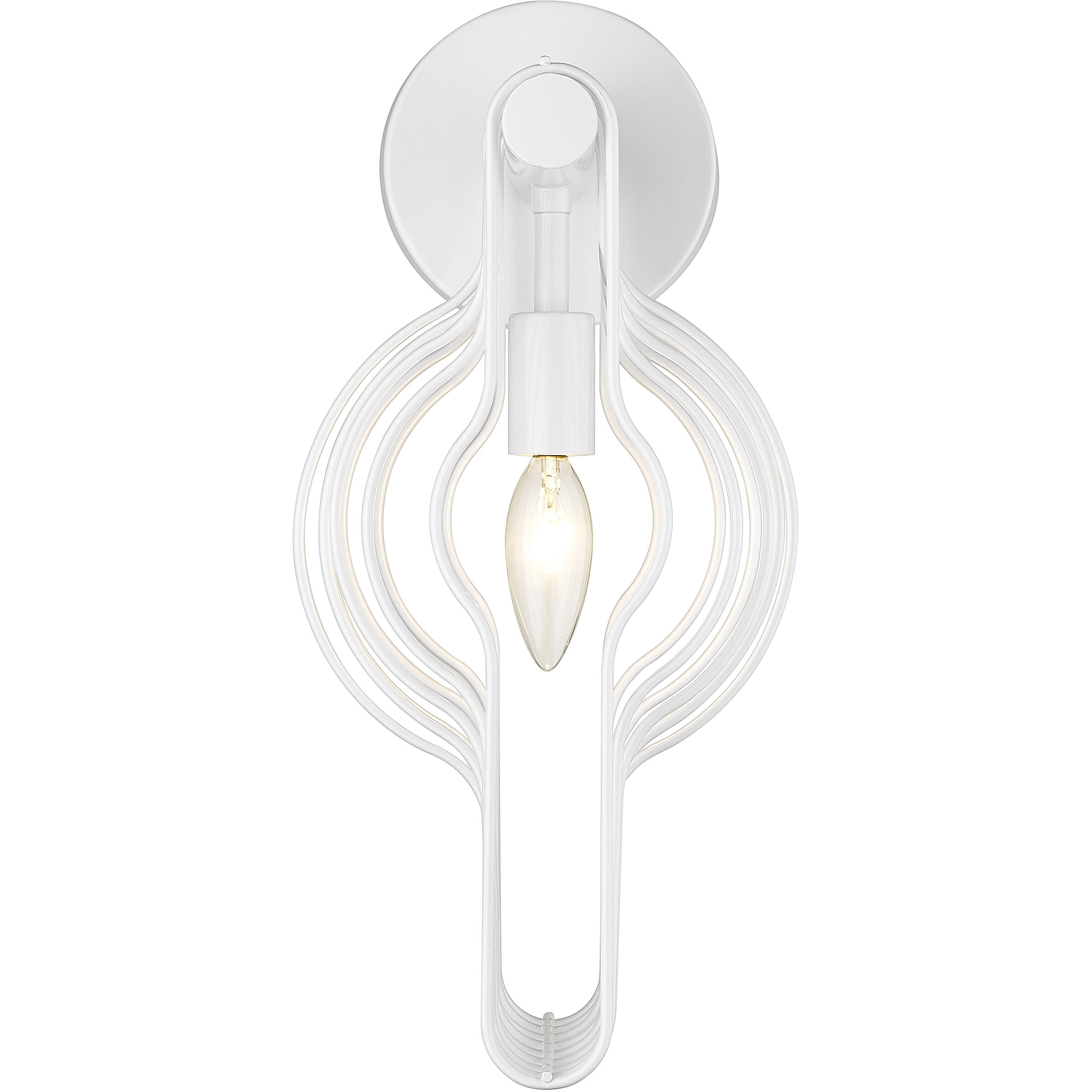 Contour 1 Light 7 inch White Wall Sconce Wall Light