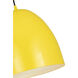 Z-Studio 3 Light 19 inch Yellow Pendant Ceiling Light