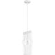 Contour 1 Light 7 inch White Pendant Ceiling Light