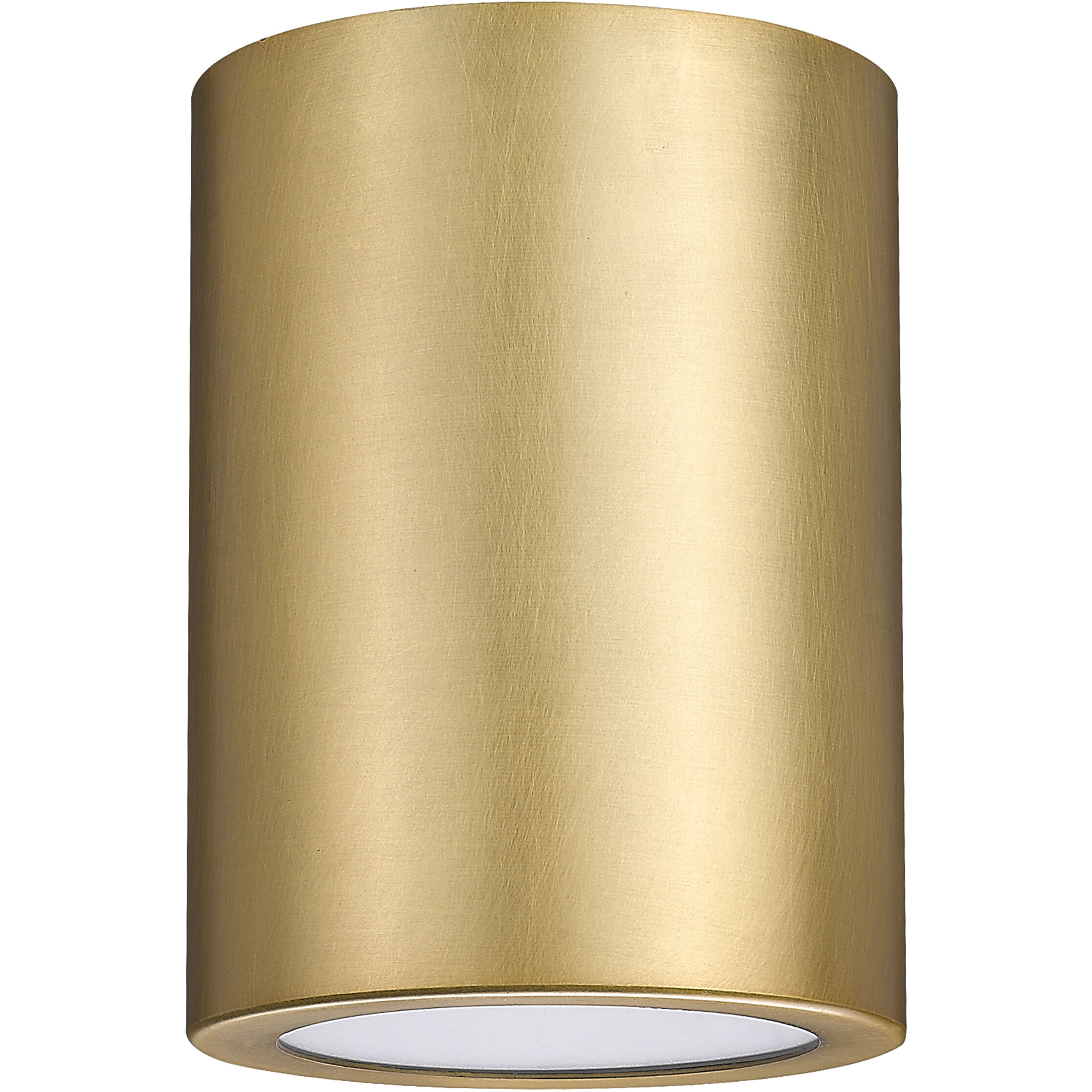 Harley 1 Light 5 inch Rubbed Brass Flush Mount Ceiling Light