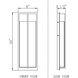 Nyx Outdoor Wall Light in Black, LED