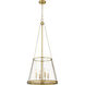 Prescott 4 Light 18 inch Rubbed Brass Pendant Ceiling Light in Rubbed Bronze