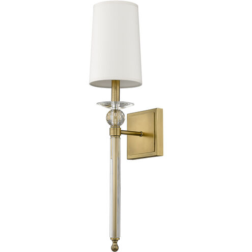 Ava 1 Light 5.5 inch Rubbed Brass Wall Sconce Wall Light