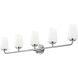 Montford 5 Light 40 inch Chrome Bath Vanity Light Wall Light