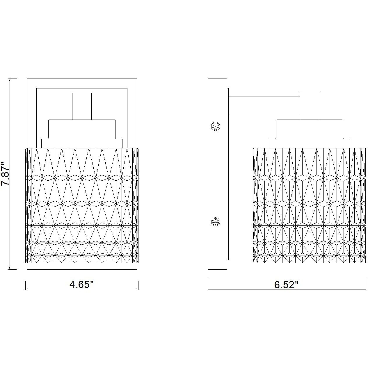 Jacqueline Wall Sconce Wall Light in Modern Gold