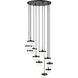 Renaud LED 28 inch Matte Black Chandelier Ceiling Light