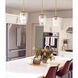 Joliet Pendant Ceiling Light in Burnished Brass