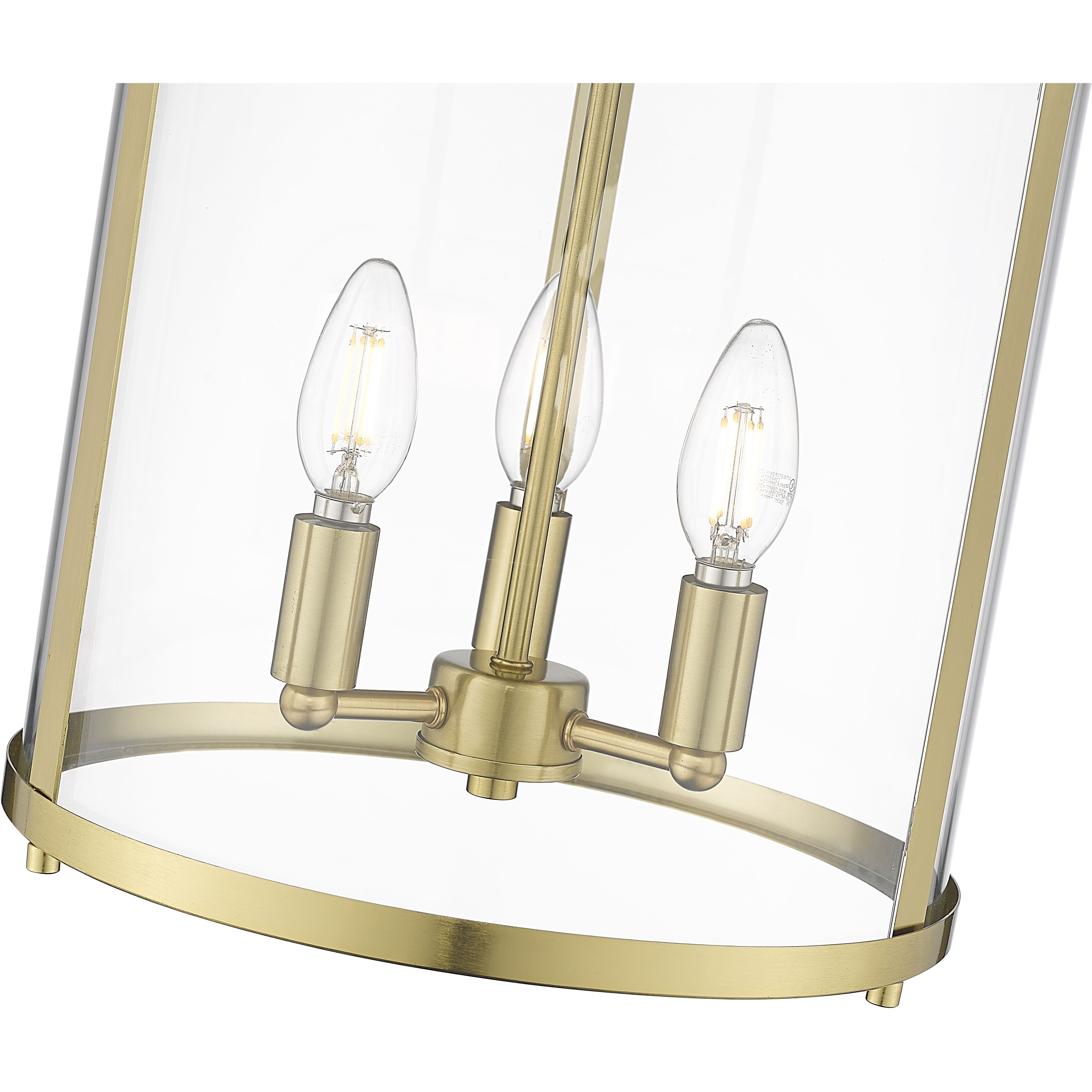 Thayer 3 Light 13 inch Luxe Gold Flush Mount Ceiling Light