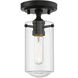 Delaney 1 Light 5 inch Matte Black Flush Mount Ceiling Light