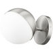 Realm Sphere Wall Sconce Wall Light in Brushed Nickel