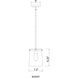 Callista 1 Light 7.5 inch Polished Nickel Pendant Ceiling Light