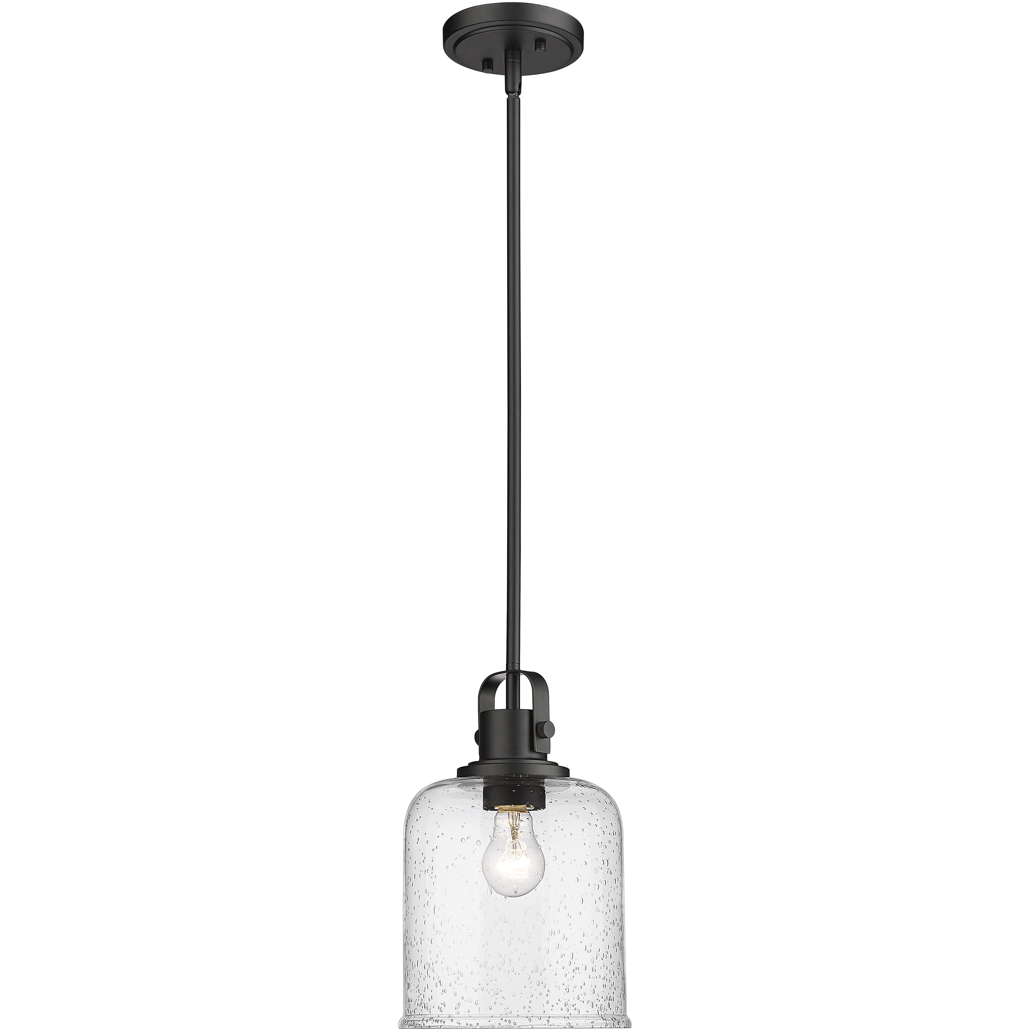 Z-Lite 340P8-MB Kinsley 1 Light 8 inch Matte Black Pendant