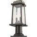 Millworks 2 Light 18.75 inch Oil Rubbed Bronze Outdoor Pier Mounted Fixture