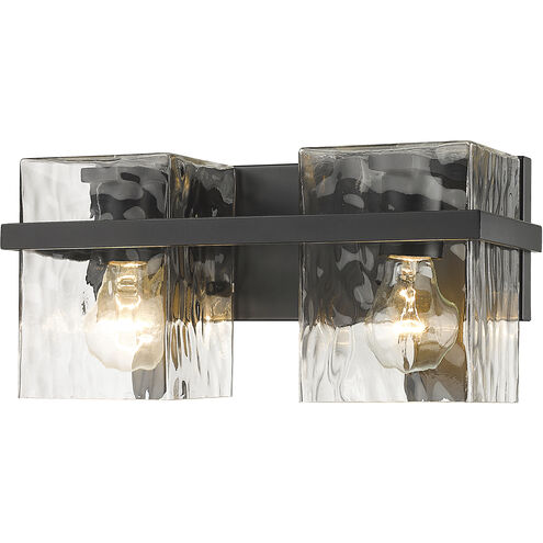 Bennington 2 Light 14.25 inch Matte Black Vanity Wall Light