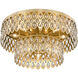 Dealey 12 Light 24 inch Heirloom Brass Flush Mount Ceiling Light
