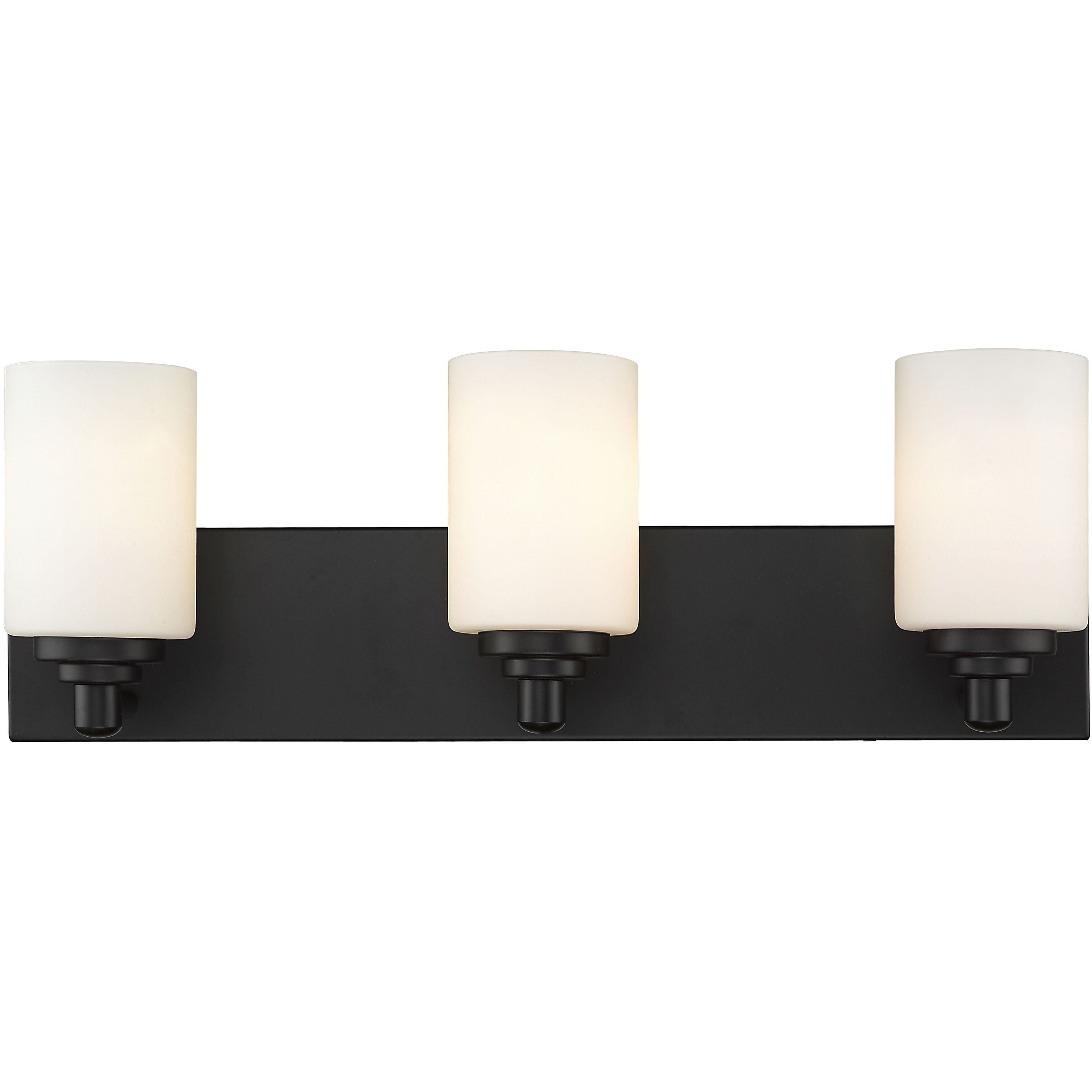 Soledad 3 Light 23 inch Matte Black Vanity Wall Light