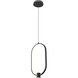 Saros Pendant Ceiling Light in Matte Black, LED