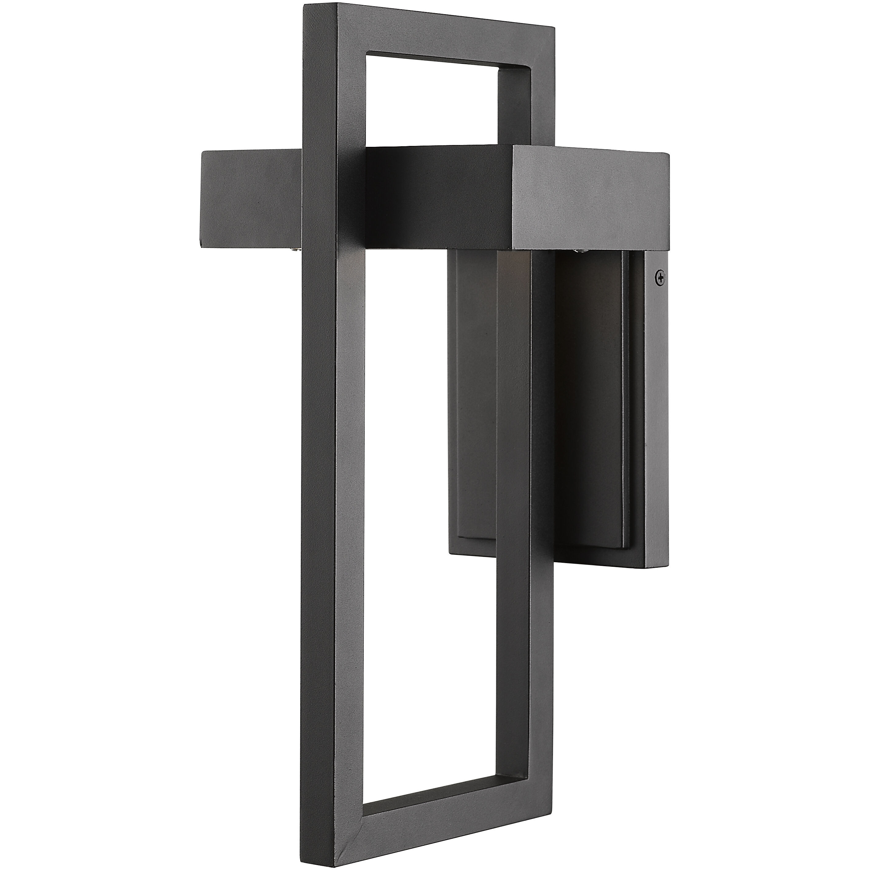 Luttrel LED 15 inch Black Outdoor Wall Light