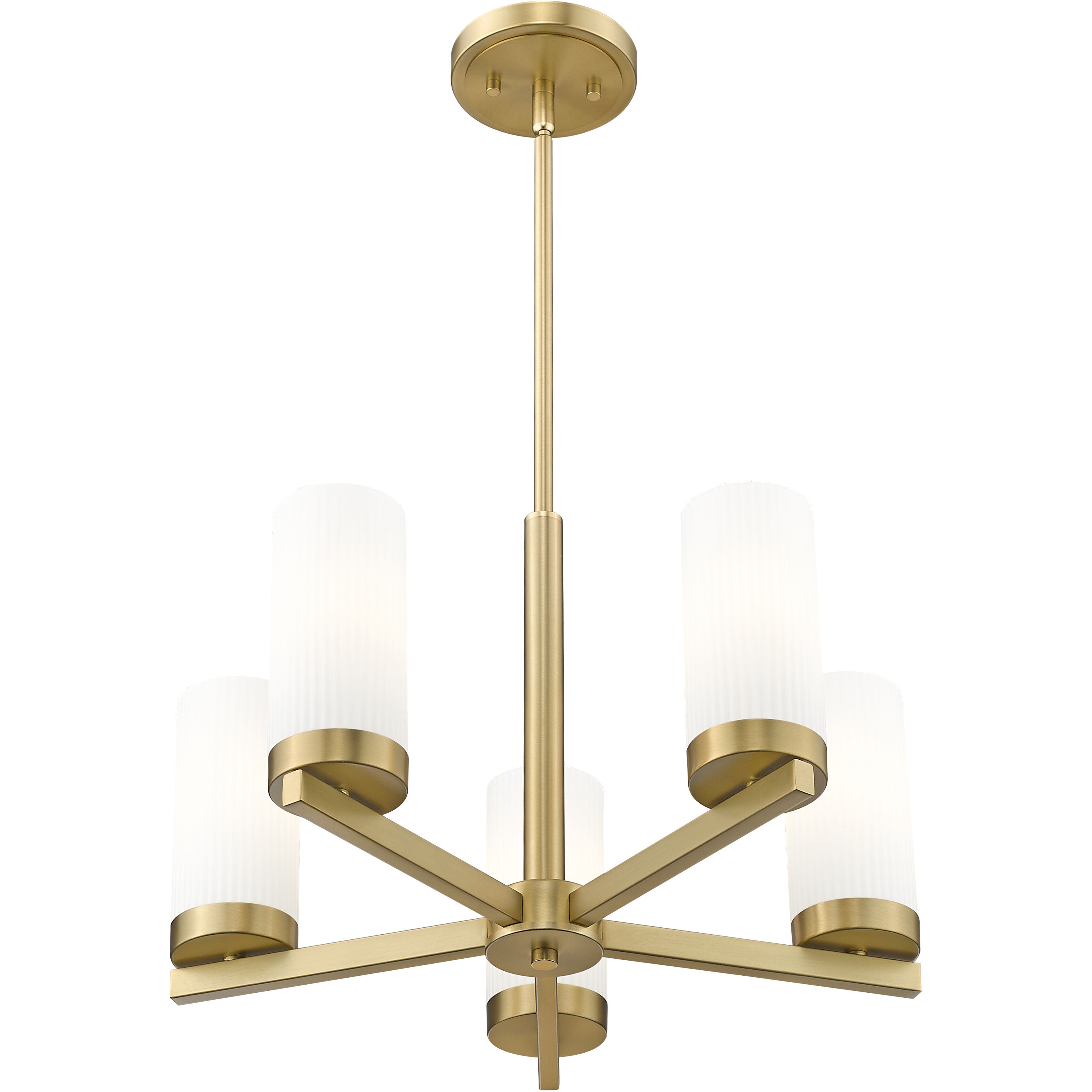 Danica 5 Light 19.5 inch Modern Gold Chandelier Ceiling Light