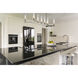 Beau 9 Light 56 inch Polished Nickel Linear Chandelier Ceiling Light