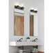 Lawson 2 Light 17 inch Matte Black Vanity Wall Light