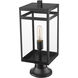 Nuri 1 Light 19.75 inch Black Outdoor Pier Mounted Fixture