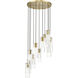 Alton 11 Light 24 inch Modern Gold Chandelier Ceiling Light