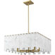 Viviana 8 Light 26 inch Rubbed Brass Chandelier Ceiling Light