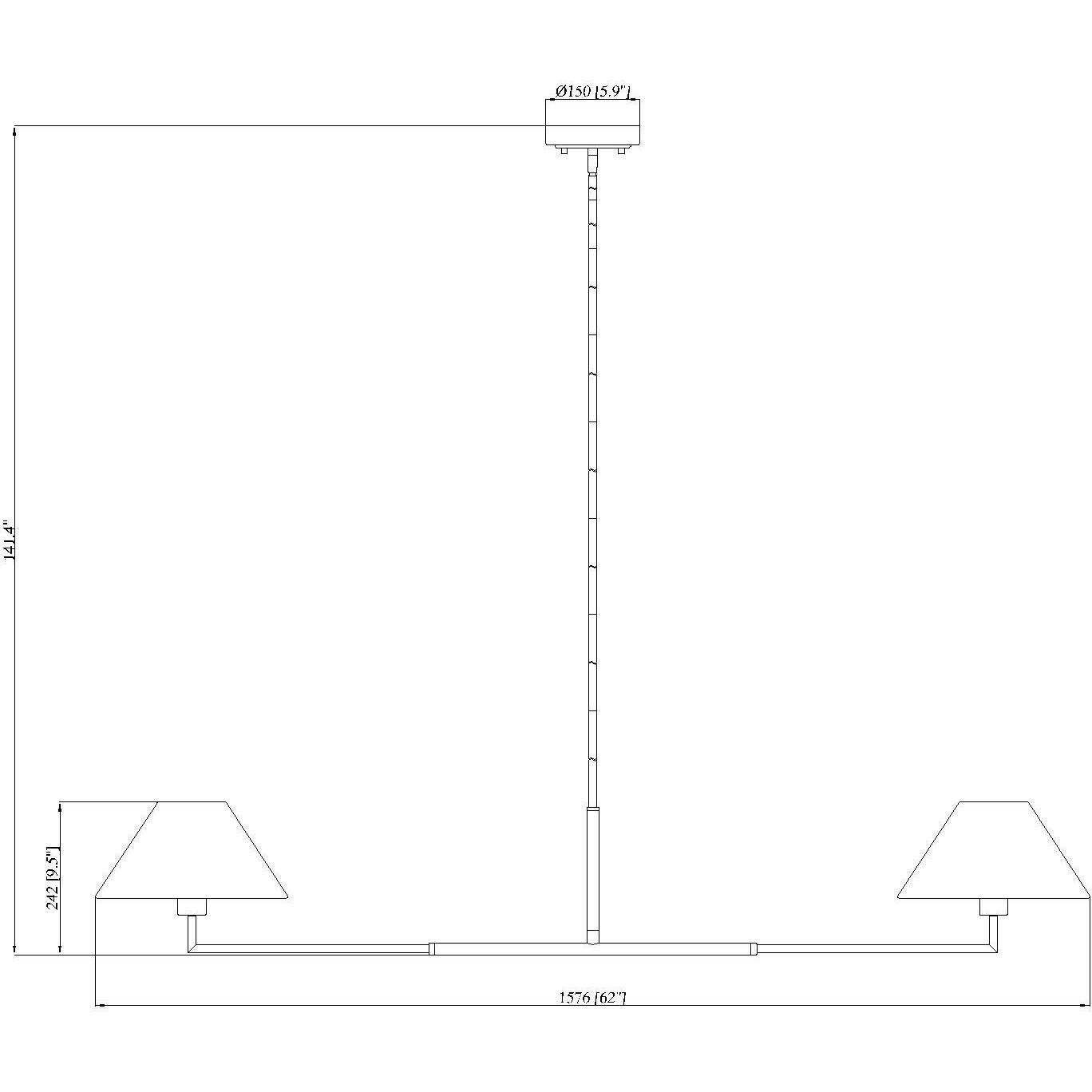 Leila 2 Light 12 inch Luxe Gold Chandelier Ceiling Light