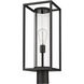 Dunbroch 1 Light 21.75 inch Black Outdoor Post Mount Fixture