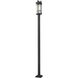 Fortis 2 Light 119.25 inch Sand Black Outdoor Post Mounted Fixture