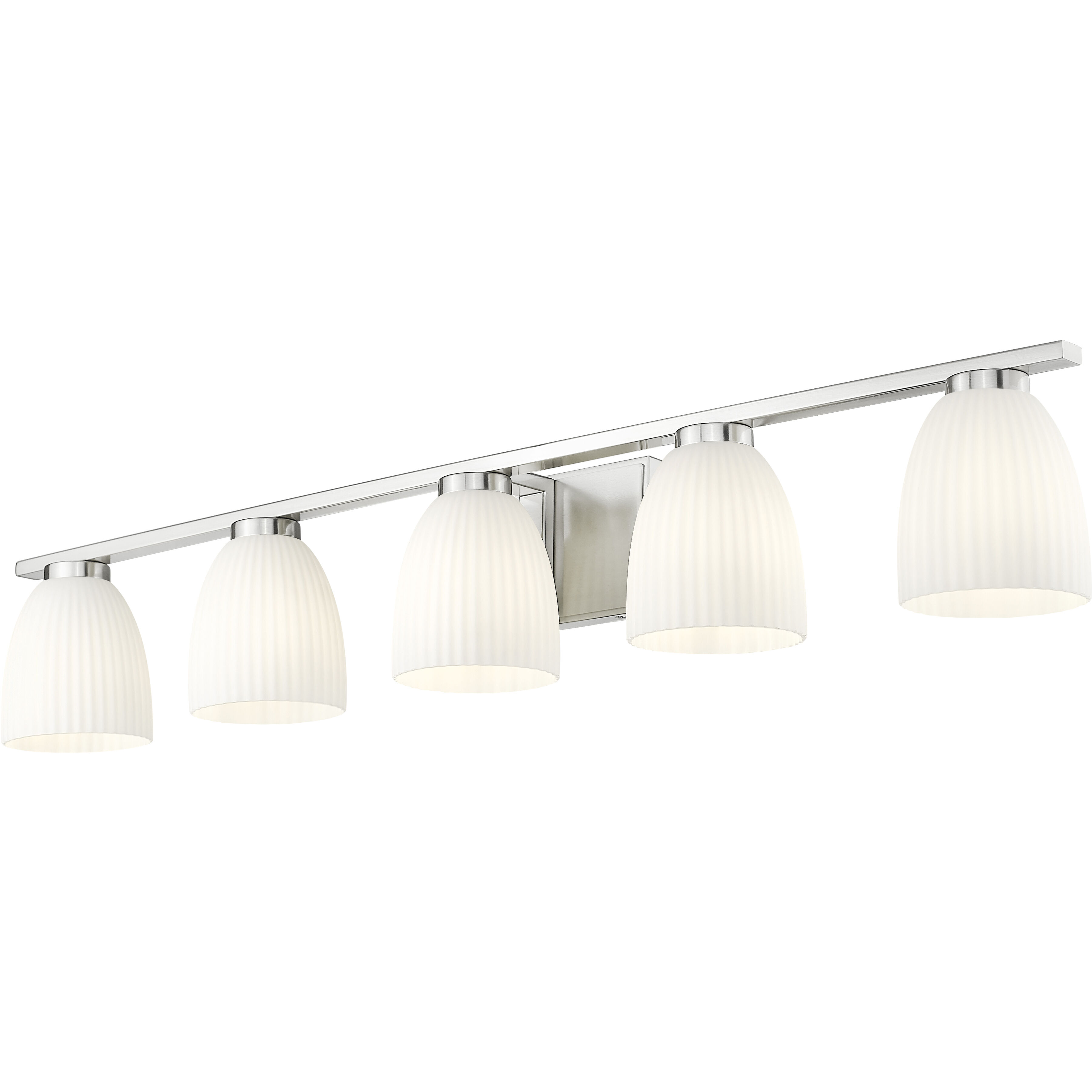 Naya 5 Light 40 inch Brushed Nickel Bath Vanity Light Wall Light