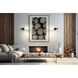 Breton 1 Light 28 inch Matte Black Wall Sconce Wall Light