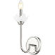 Allistair Wall Sconce Wall Light in Polished Nickel