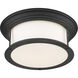 Sonna 3 Light 15.5 inch Matte Black Flush Mount Ceiling Light
