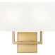 Saxon Wall Sconce Wall Light in Rubbed Brass