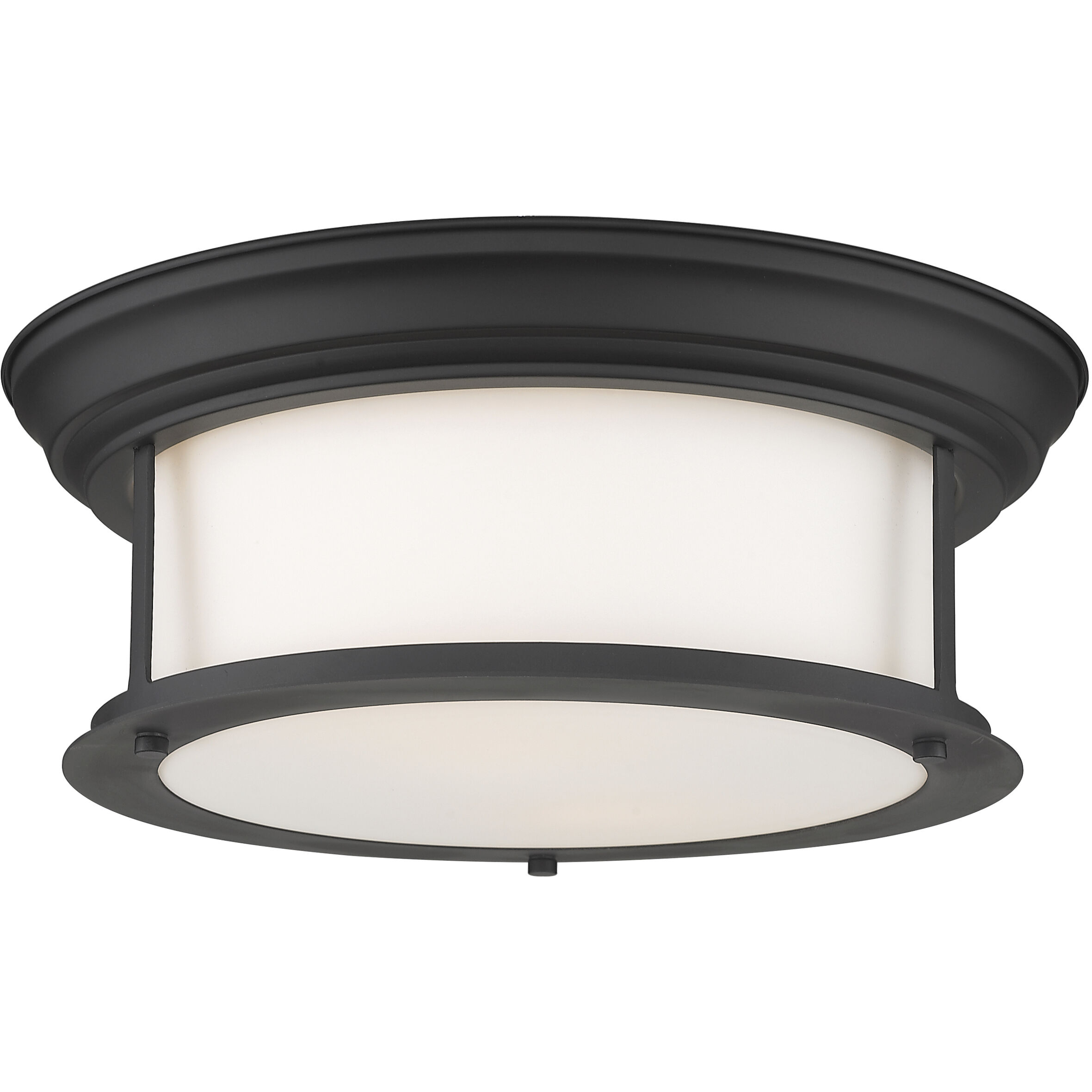 Sonna 2 Light 13.5 inch Matte Black Flush Mount Ceiling Light