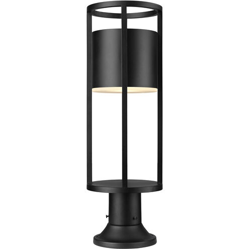 Luca LED 23.75 inch Black Outdoor Pier Mounted Fixture