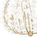 Claudine 8 Light 38 inch Modern Gold Chandelier Ceiling Light