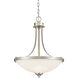 Bordeaux 3 Light 17.13 inch Brushed Nickel Pendant Ceiling Light