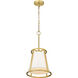 Lenyx 1 Light 10 inch Rubbed Brass Pendant Ceiling Light