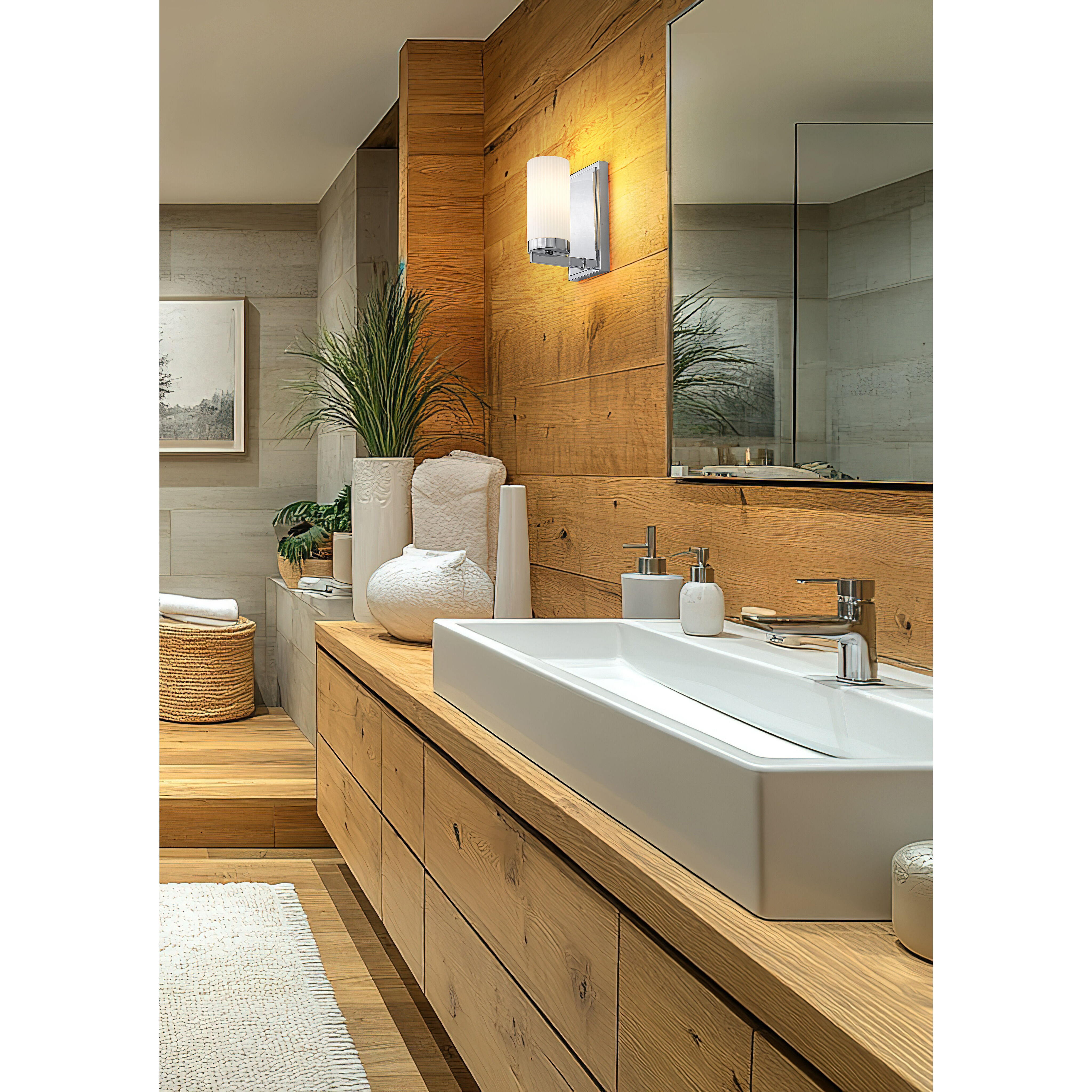 Danica Wall Sconce Wall Light in Chrome