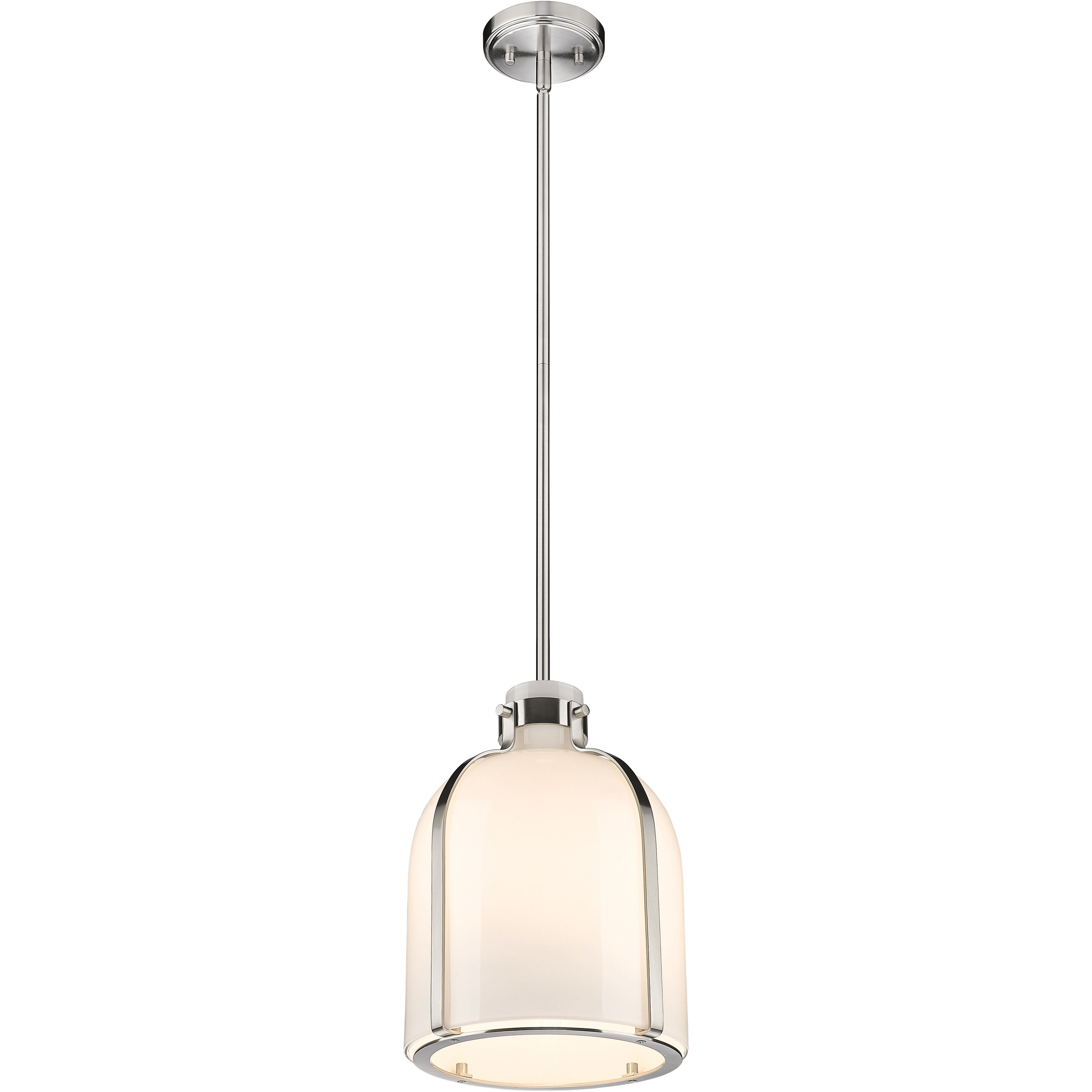 Pearson 1 Light 9.75 inch Brushed Nickel Pendant Ceiling Light
