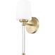 Henri Wall Sconce Wall Light in Modern Gold