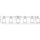 Bohin 5 Light 41.25 inch Chrome Vanity Wall Light