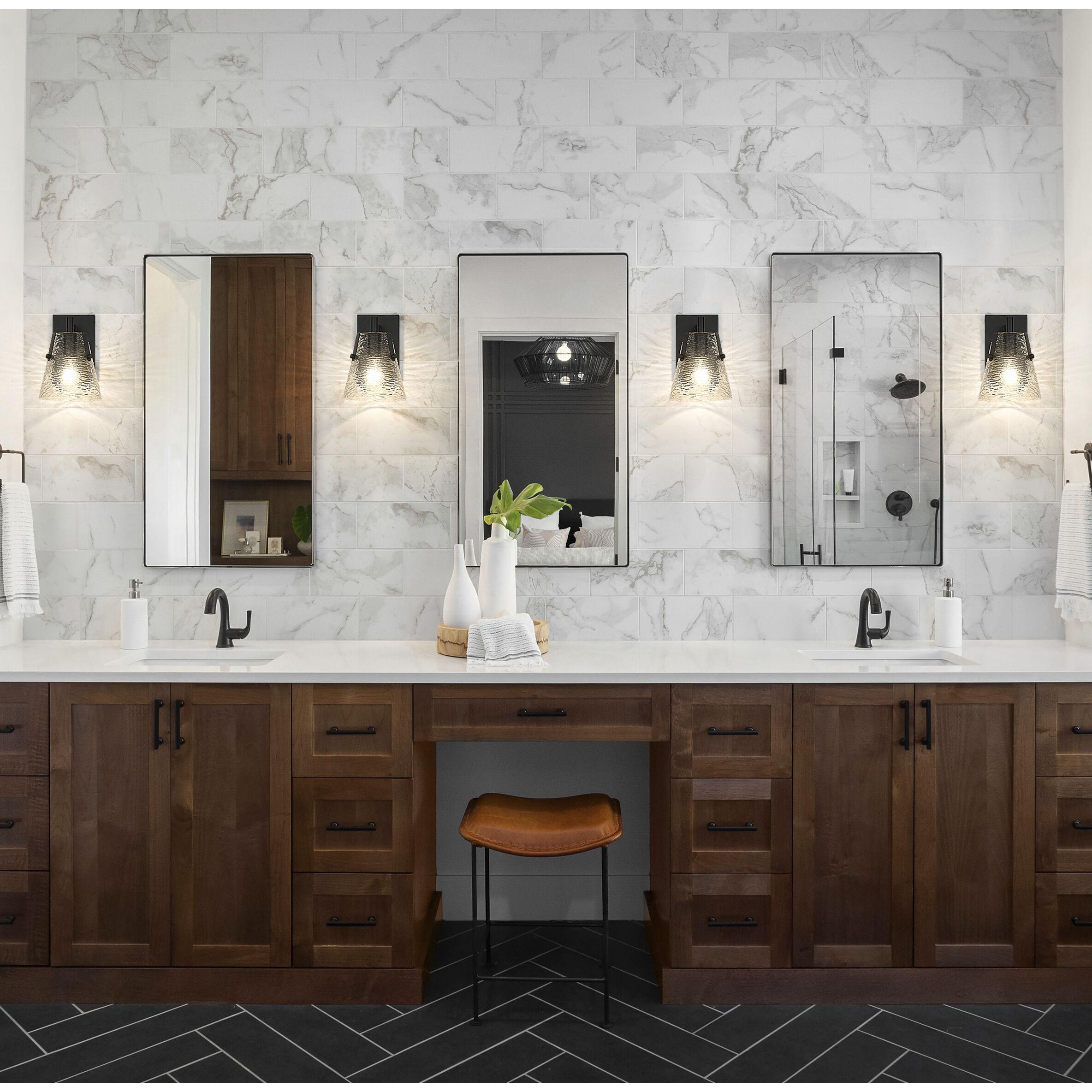 Analia 1 Light 6.5 inch Matte Black Wall Sconce Wall Light