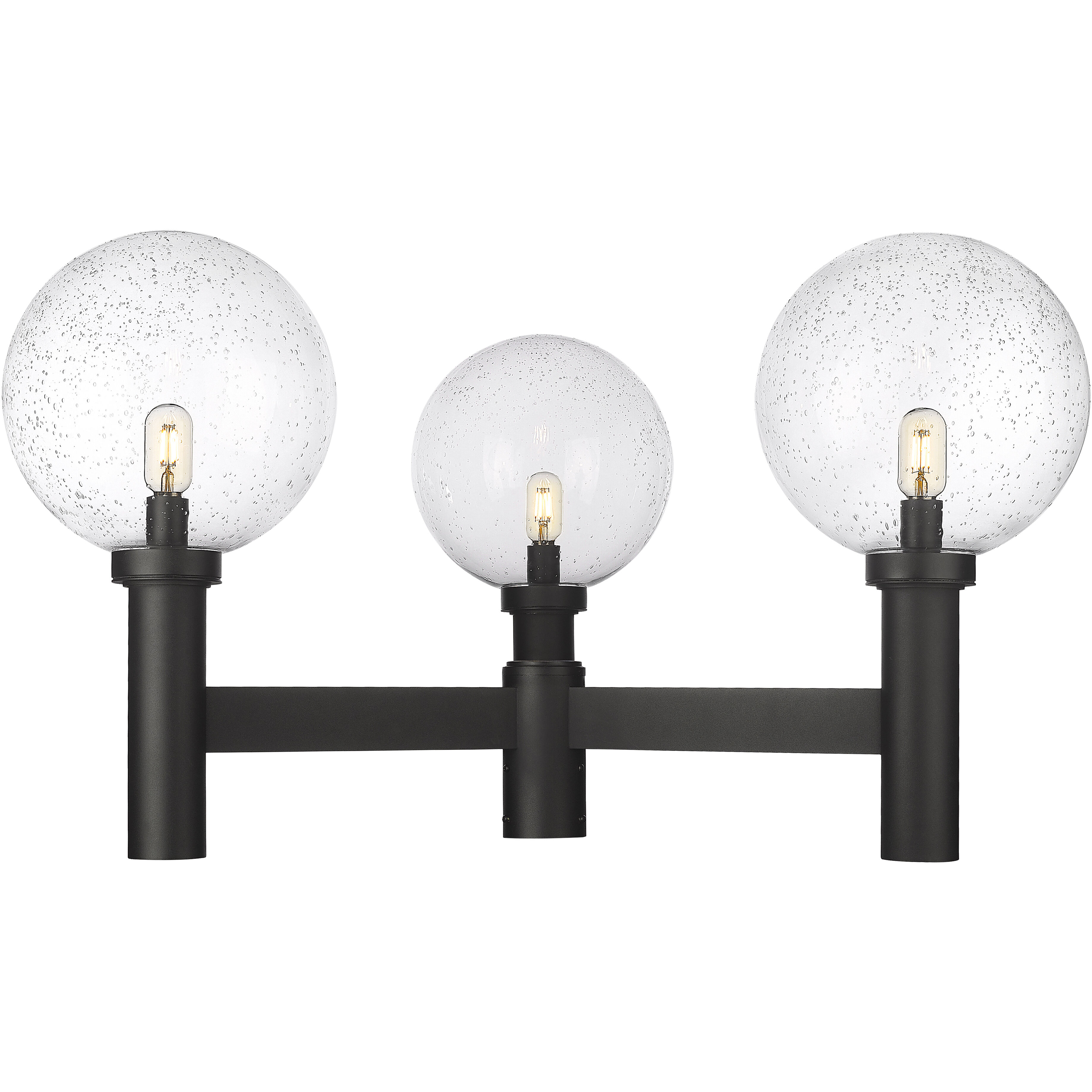 Laurent 3 Light 39 inch Black Outdoor Post Mount Fixture